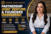 create partnership joint venture and founders agreements