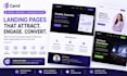 design modern carrd website, carrd landing page and redesign carrd wesbite