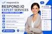setup respond io ai agent automation respond io customer support crm n8n ios