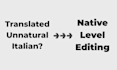 refine your italian writing to native quality