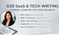 write b2b saas content, tech articles, and SEO blog posts