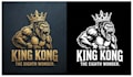 create a modern king kong logo t shirt  design