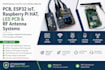 design pcb, esp32 iot, raspberry pi hat, led pcb and rf antenna system