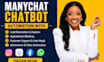 setup manychat chatbot instagram manychat automation dm manychat ai chatbot