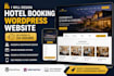 design a premium hotel booking wordpress website