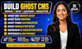build ghost cms website setup ghost blog customize ghost theme ghost newsletter