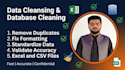 do data cleansing, data cleaning and database cleaning in excel