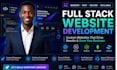 do custom website development as full stack web developer