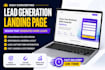 conversion driven lead capture landing page