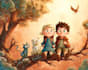 children book illustrations and children book cover