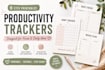 create etsy printable adhd productivity trackers and planner templates