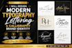 design modern typography, lettering, calligraphy  minimalist