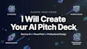 create professional ai pitch deck, powerpoint and gamma ai slides
