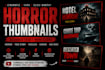 create cinematic horror youtube thumbnails