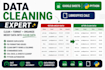 clean, format and organize messy data using google sheets and python