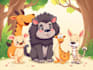 do animals cartoon illustration