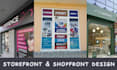 create shopfront, storefront  or window graphics vinyl decals