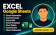 create excel dashboards and google sheets automation