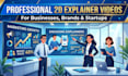 create 2d explainer animation videos, 2d whiteboard explainer video