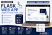 develop a flask web app using python HTML and CSS