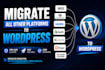 migrate wordpress website transfer clone or move website safely