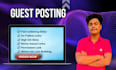 do SEO guest posting outreach with high da dofollow backlink