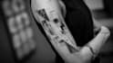 custom an abstract black tattoo design