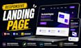 create a responsive landing page using HTML CSS javascript