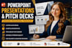 design custom pitch decks and powerpoint presentations