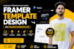 design premium framer templates for framer marketplace