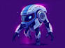 design a professional futuristic robot character for you