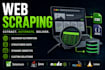 scrape websites and extract structured data