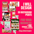 design 30 instagram posts for business