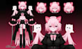 design and rig png vtuber model anime style vtuber live2d for streaming avatar