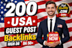 do manual guest posting on high da niche relevant sites for SEO backlinks
