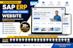 create 20 sap module course, sap erp lms training course website