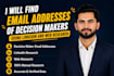 find email addresses of decision makers using linkedin and web research