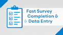 do online surveys and data entry fast and accurately