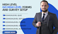 setup gohighlevel quiz ghl forms ghl survey ghl automation