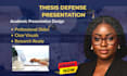 design a professional thesis defense or research presentation