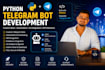 develop custom python telegram bots and automation