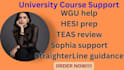 do assigned tasks, umpi, wgu, nursing, touchstone and sophia learning