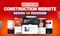 design or redesign a modern construction website