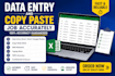 do data entry and copy paste job accurately