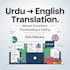 do native urdu translation expert
