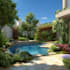 do backyard landscape design, pool, patio, landscape