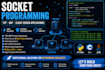 do socket programming projects in python cpp or java