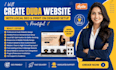 create duda website with local seo and print on demand setup printiful