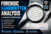 do forensic handwriting and signatures analysis, report and evidence