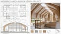create modern church interior design with 2d and 3d render